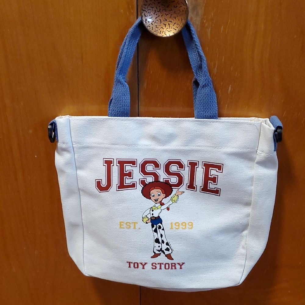 Toy Story Jessie Canvas Tote Bag W/ Crossbody Strap NWOT